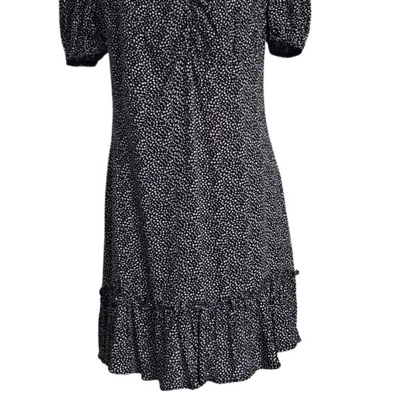 NEW Without Tags - Altar'd State Cassia Dress Black & Ivory Short Sleeve, Large - Picture 8 of 11